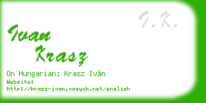 ivan krasz business card